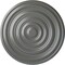 Ekena Millwork Carton Ceiling Medallion (For Canopies up to 2 5/8"), Hand-Painted Silver, 12 5/8"OD x 1"P CM13CASLS - alternate 1